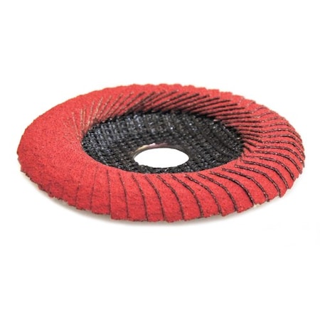 Weiler 5 Tiger Angled (Radial) Ceramic Flap Disc 40C 7/8 Arbor Hole 51318